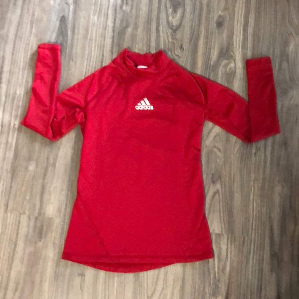 Adidas Long Sleeve Mock Neck Cold Weather Shirt